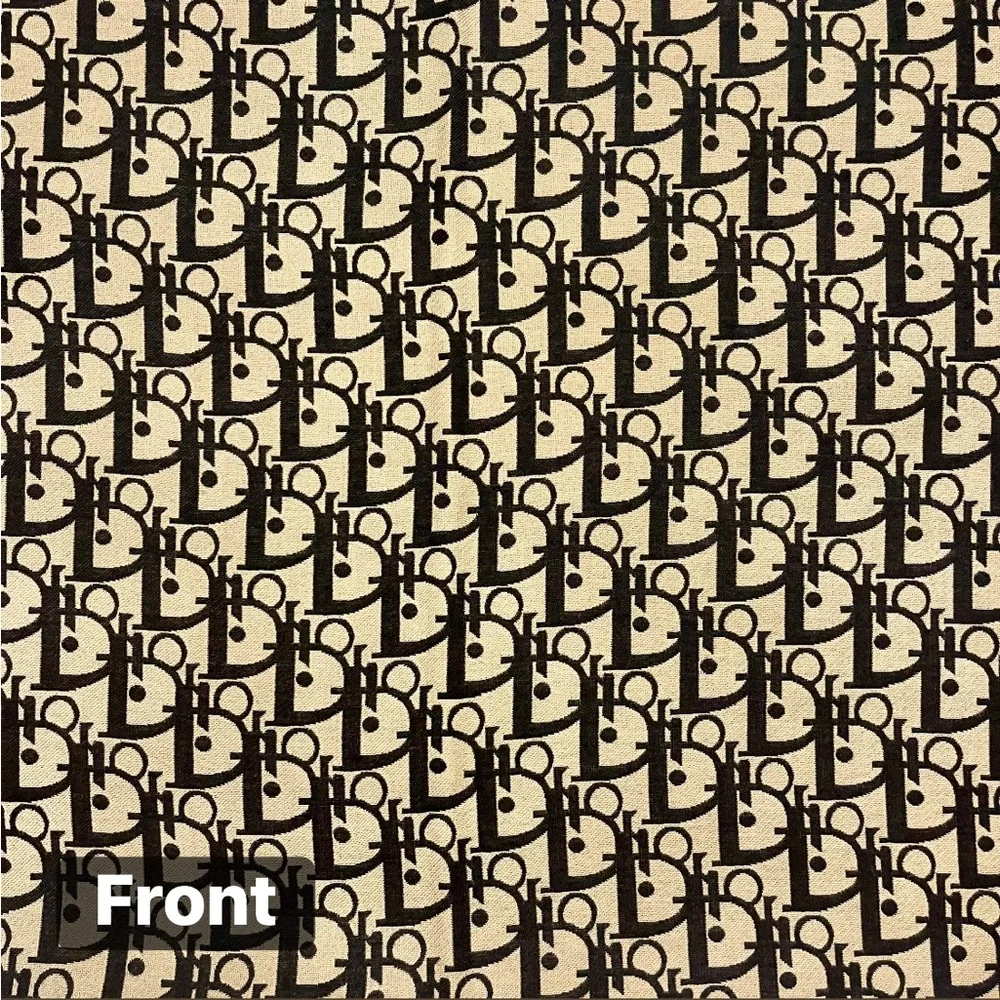 Designer D-Monogram Scarf with Stripes - Picture 3 of 7